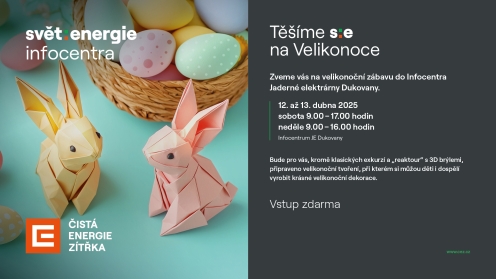 Energetici zvou na velikonoční prohlídky do infocentra Jaderné elektrárny Dukovany